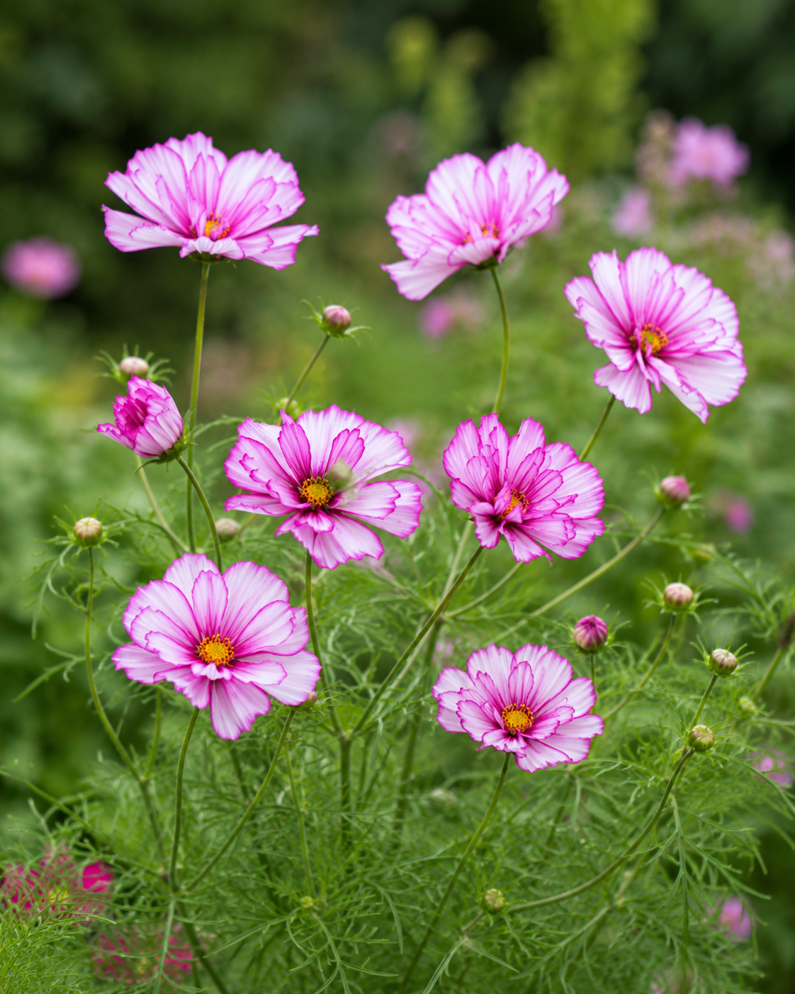 Cosmos 'Fizzy Rose Picotee' | Ruffled Picotee Cosmos | Annie's Annuals Annie's Annuals Annie's Annuals and Perennials