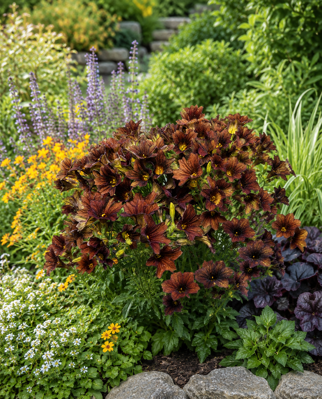 Salpiglossis - Cafe au Lait Annie's Annuals Annie's Annuals and Perennials