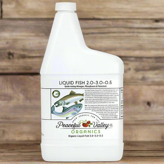 Peaceful Valley Organic Liquid Fish 2-3-0.5 Fertilizers Peaceful Valley and Perennials
