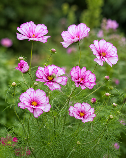 Cosmos 'Fizzy Rose Picotee' | Ruffled Picotee Cosmos | Annie's Annuals Annie's Annuals Annie's Annuals and Perennials