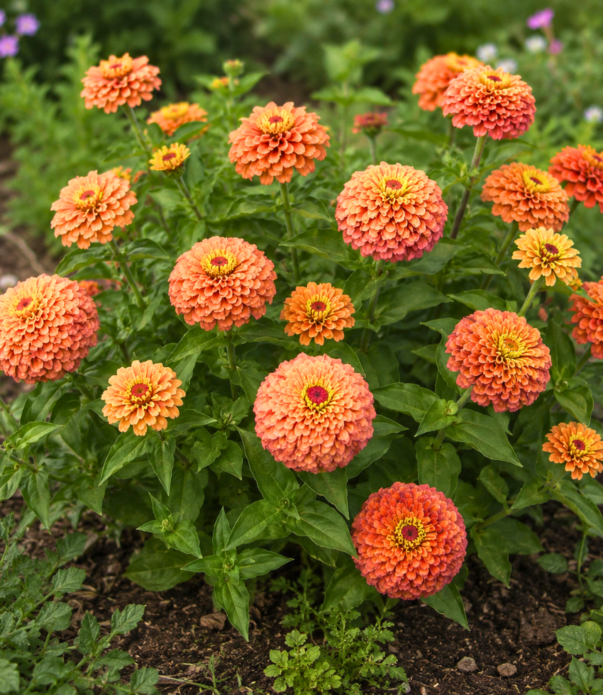 Zinnia 'Queeny Lime Orange' | Zinnia | Annie's Annuals Annie's Annuals Annie's Annuals and Perennials