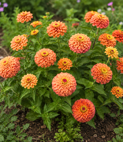 Zinnia 'Queeny Lime Orange' | Zinnia | Annie's Annuals Annie's Annuals Annie's Annuals and Perennials