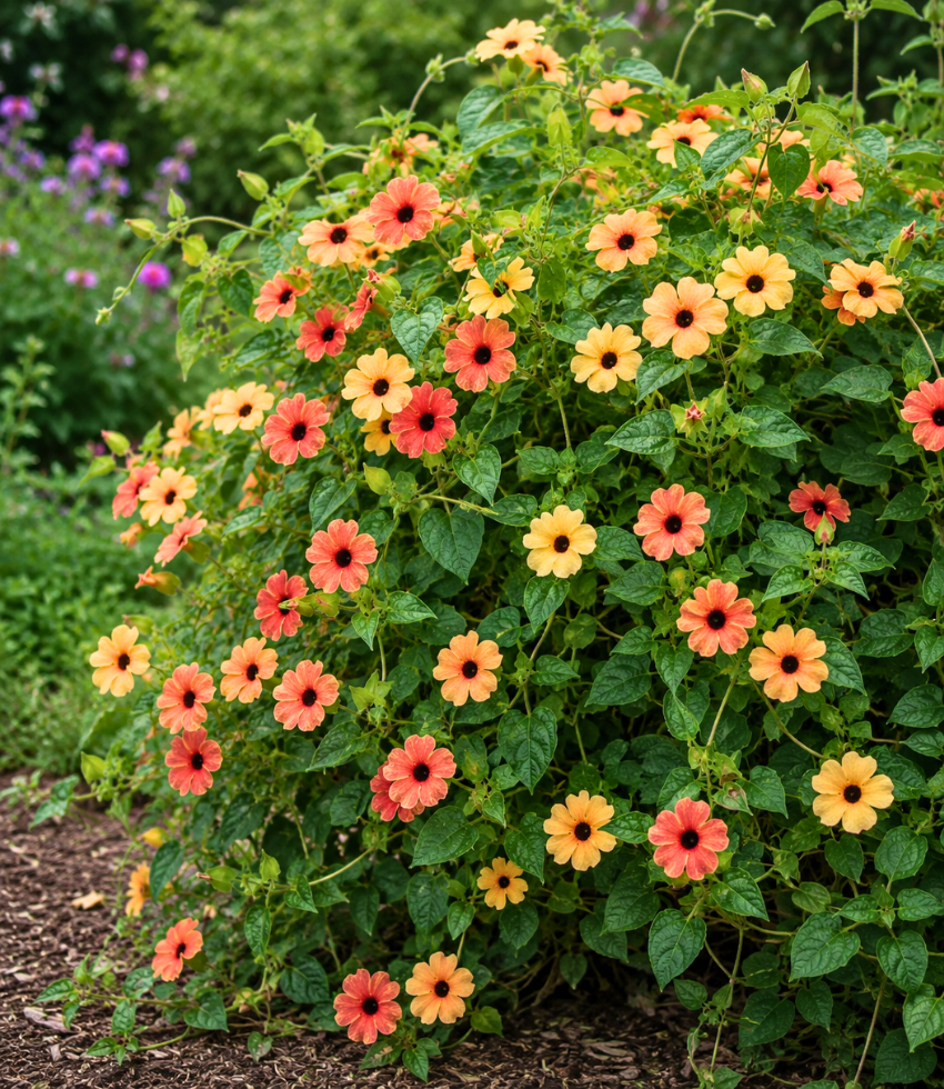 Thunbergia 'African Sunset' | Black-Eyed Susan | Annie's Annie's Annuals Annie's Annuals and Perennials