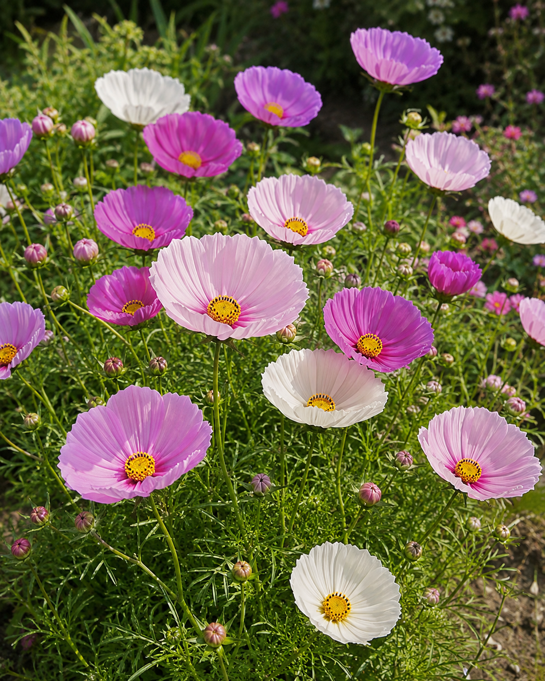 Cosmos bipinnatus 'Cupcakes and Saucers' | Cup-Shaped Cosmos | Annie's Annuals Annie's Annuals Annie's Annuals and Perennials