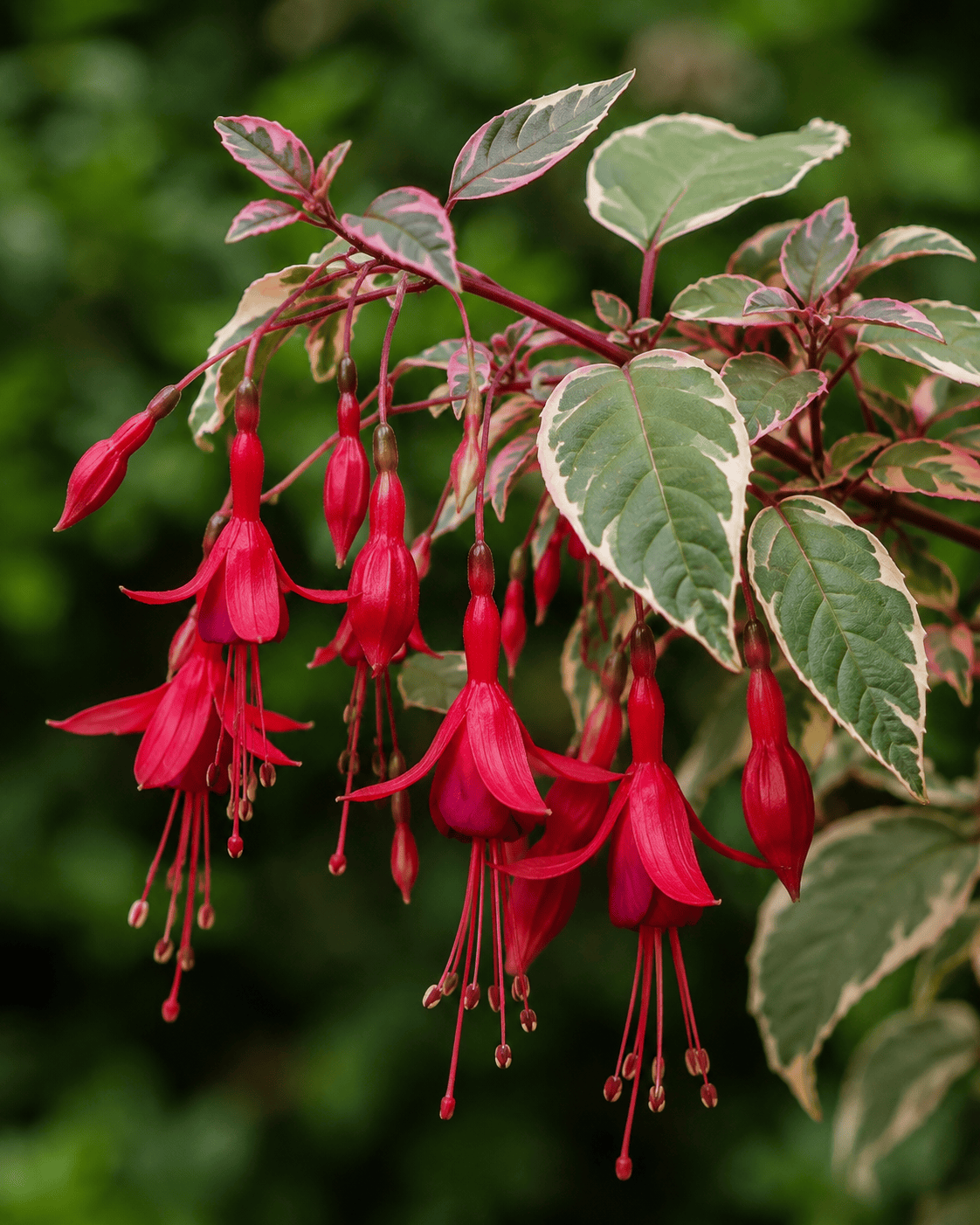 Fuchsia 'Firecracker' | Variegated Fuchsia