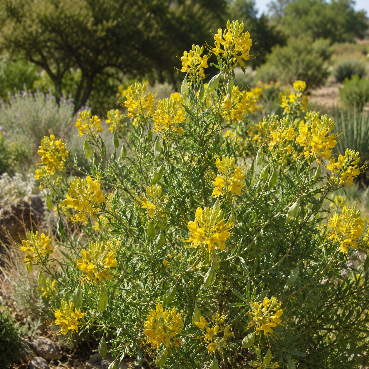 Cleomella arborea Bladderpod Native Shrub | Annie's Annie's Annuals Annie's Annuals and Perennials