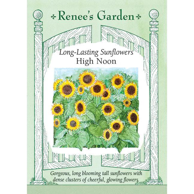 High Noon Long-Lasting Sunflower Seeds Flower Seeds Renee's Garden and Perennials