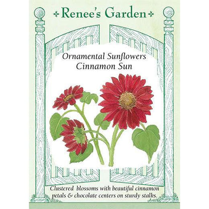 Cinnamon Sun Ornamental Sunflower Seeds Flower Seeds Renee's Garden and Perennials