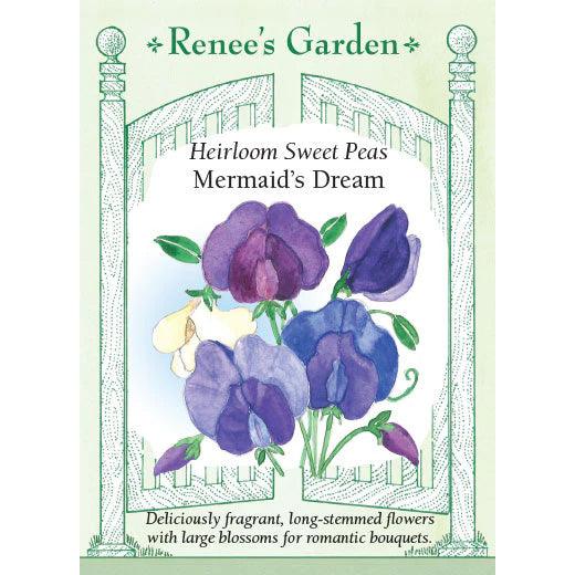 Mermaid’s Dream Heirloom Sweet Pea Seeds Flower Seeds Renee's Garden and Perennials