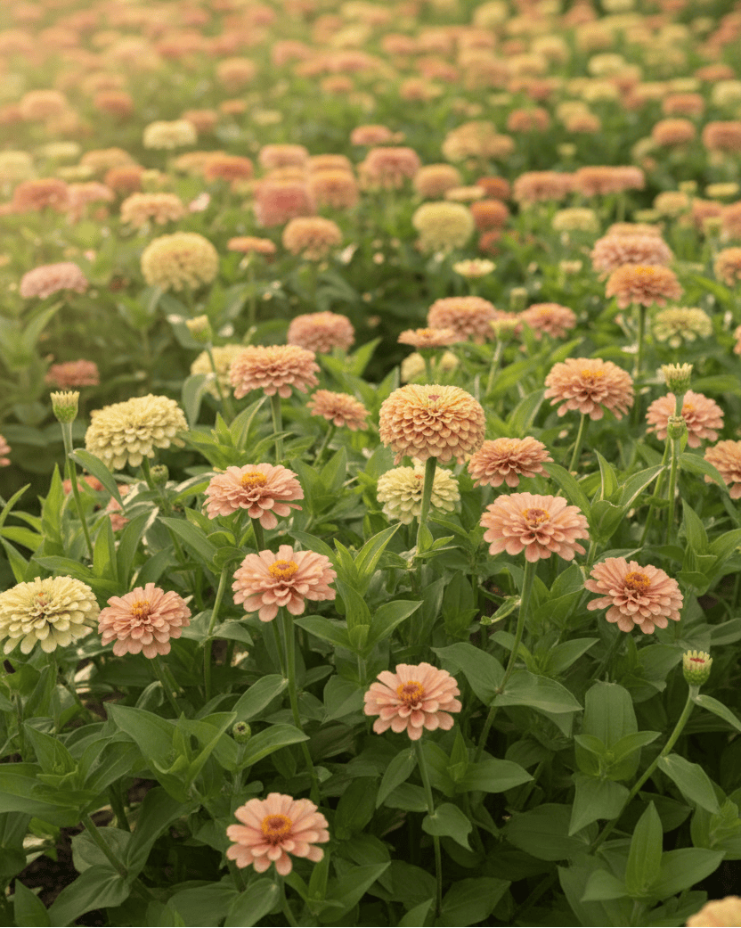 Zinnia elegans - Queeny Lime with Blush