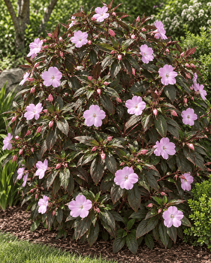 Impatiens 'Robert the Red' | Shrub Balsam | Annie's Annie's Annuals Annie's Annuals and Perennials