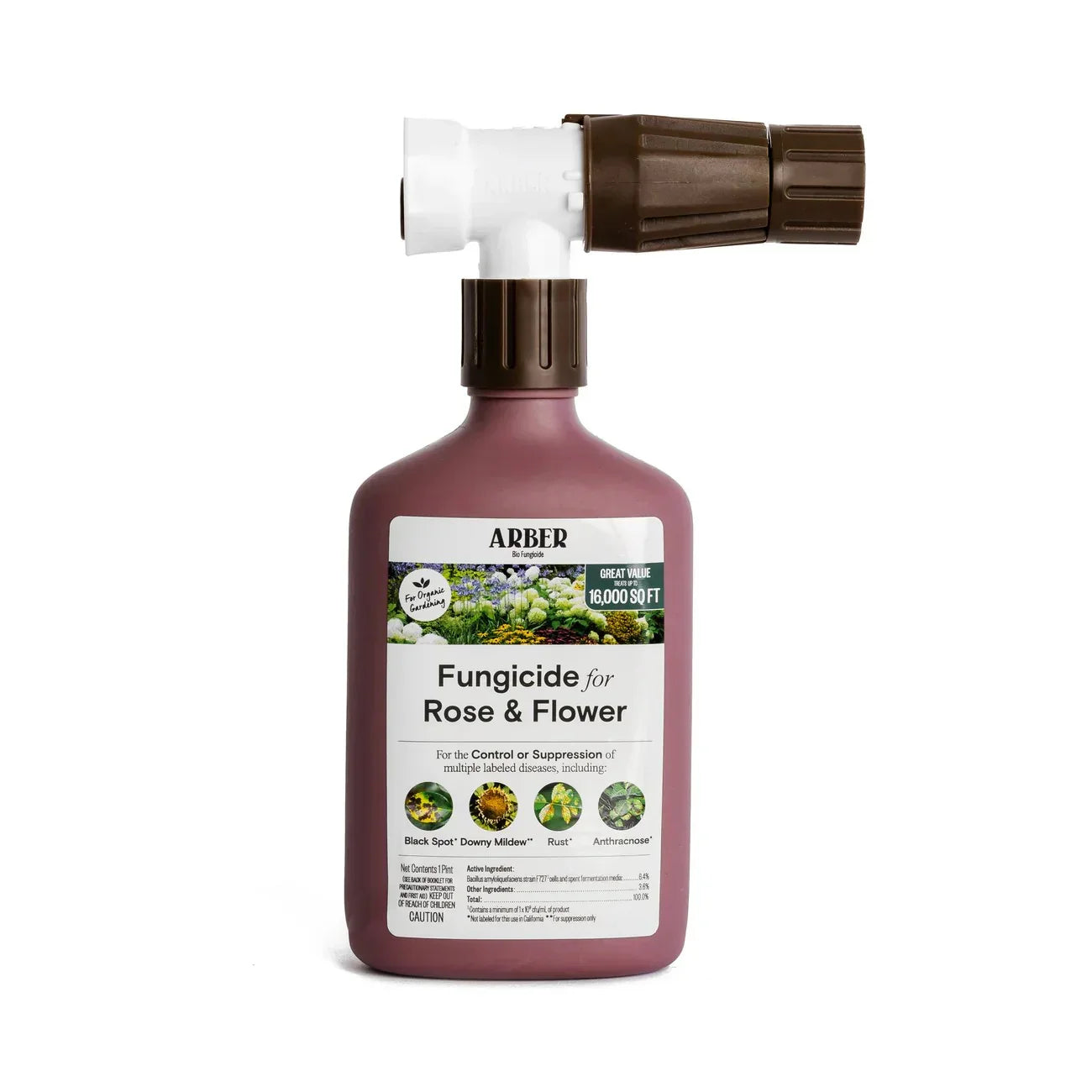 Arber Organic Fungus and Disease Control for Roses and Flowers, Ready to Use Spray Pest Control Annie's Annuals and Perennials