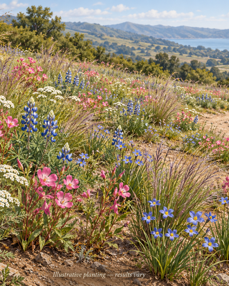 Bay Area Wildflower Seed Mix, 1/4 lb | Annie’s Annuals Flower Seeds Annie's Annuals & Perennials and Perennials