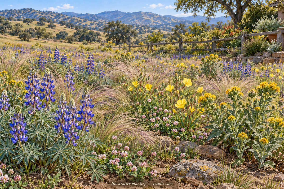 Sierra Foothills Wildflower Seed Mix, 1/4 lb | Annie’s Flower Seeds Annie's Annuals & Perennials and Perennials
